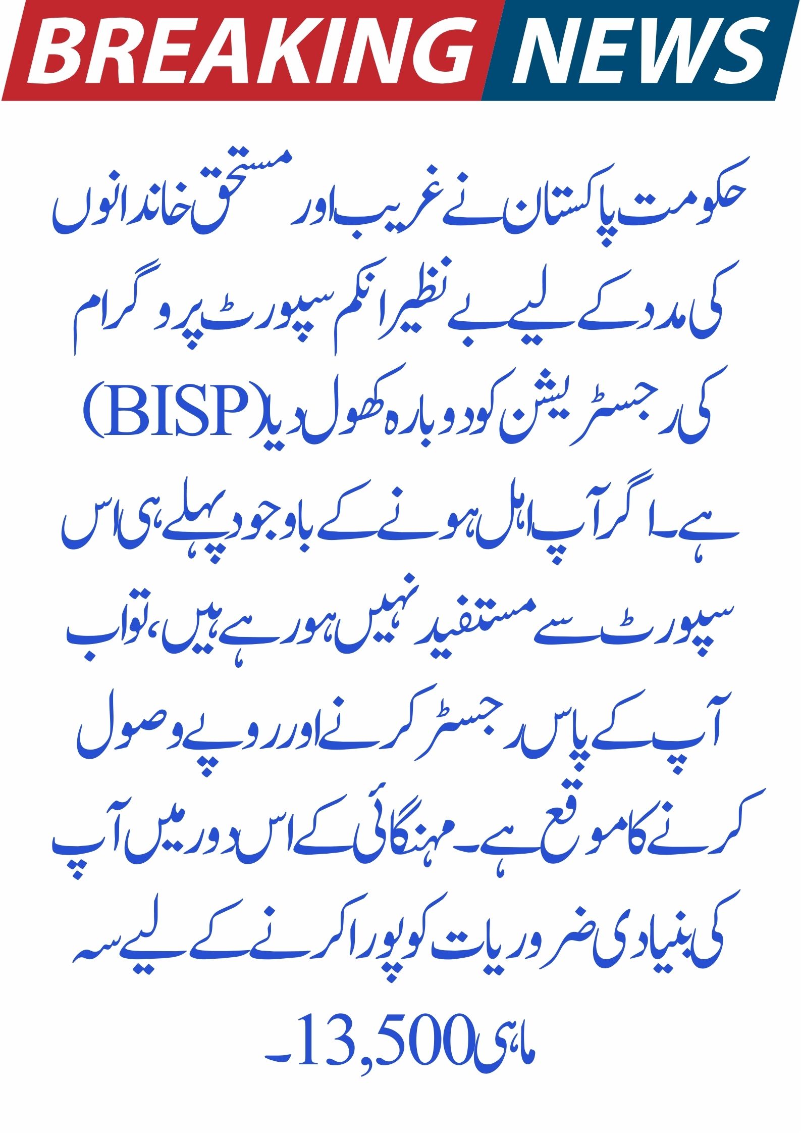 Benazir Income Support Program
